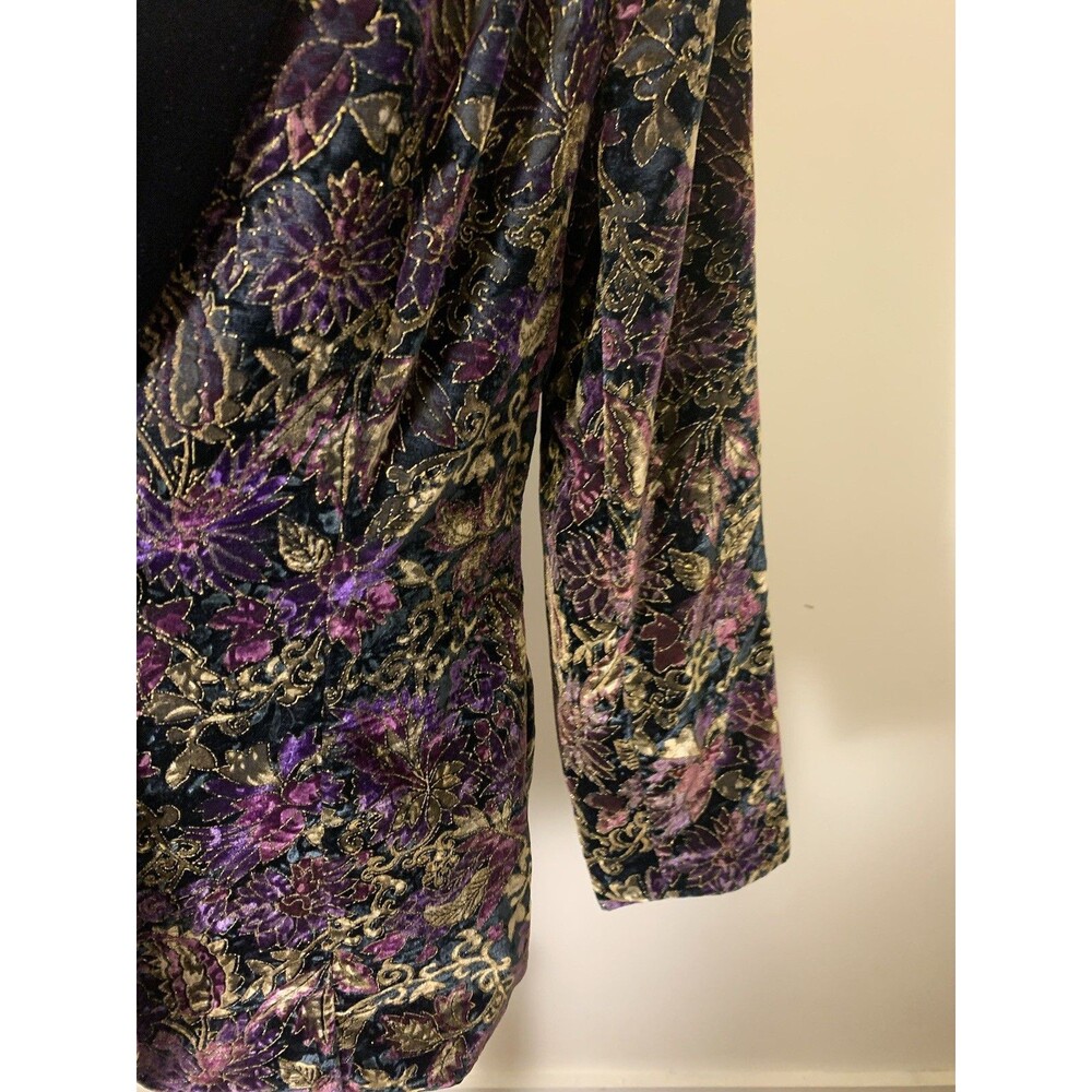 VtG Nah Nah Blazer Whimsigoth Jacket Velvet Size 12 Vamp Witch Dark Romance - Picture 6 of 15